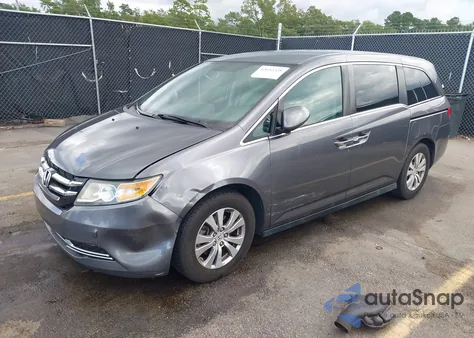 2016 Honda Odyssey Se from USA, damaged, VIN 5FNRL5H3XGB104730